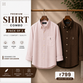 Men Monaco Vero Pure Linen Shirts (Pack of 2)