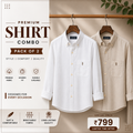 Men Monaco Vero Pure Linen Shirts (Pack of 2)